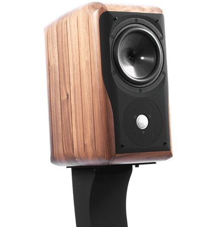 義大利 chario SONNET 小珍寶 胡桃實木書架喇叭 